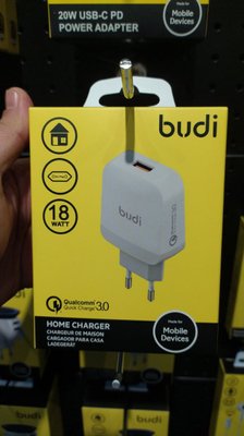 Зарядний пристрій BUDI HOME CHARGER 18W quick Charge 3.0 BD-0021 фото