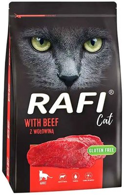 Сухий корм для дорослих котів Rafi Сat з яловичиною всіх порід kк-25101271 фото