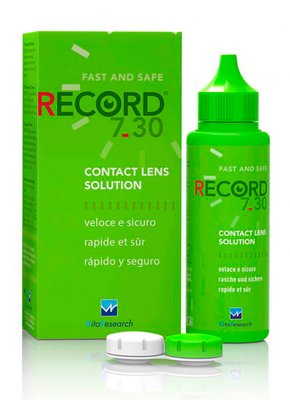 Розчин для очищення контактних лінз VitaResearch RECORD 7.30 60 ml (nz-009104) nz-009104 фото